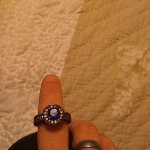 18k black gold filled size 7